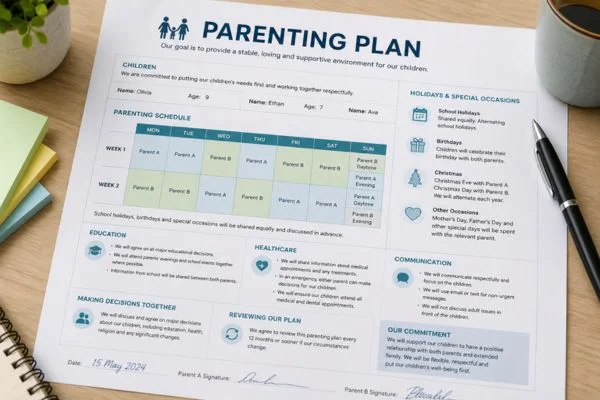 Understand parenting plans Neath